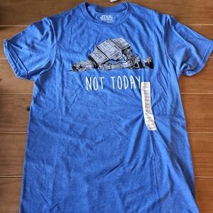 NWT- Mens Star Wars Not Today Blue T Shirt Size Small
